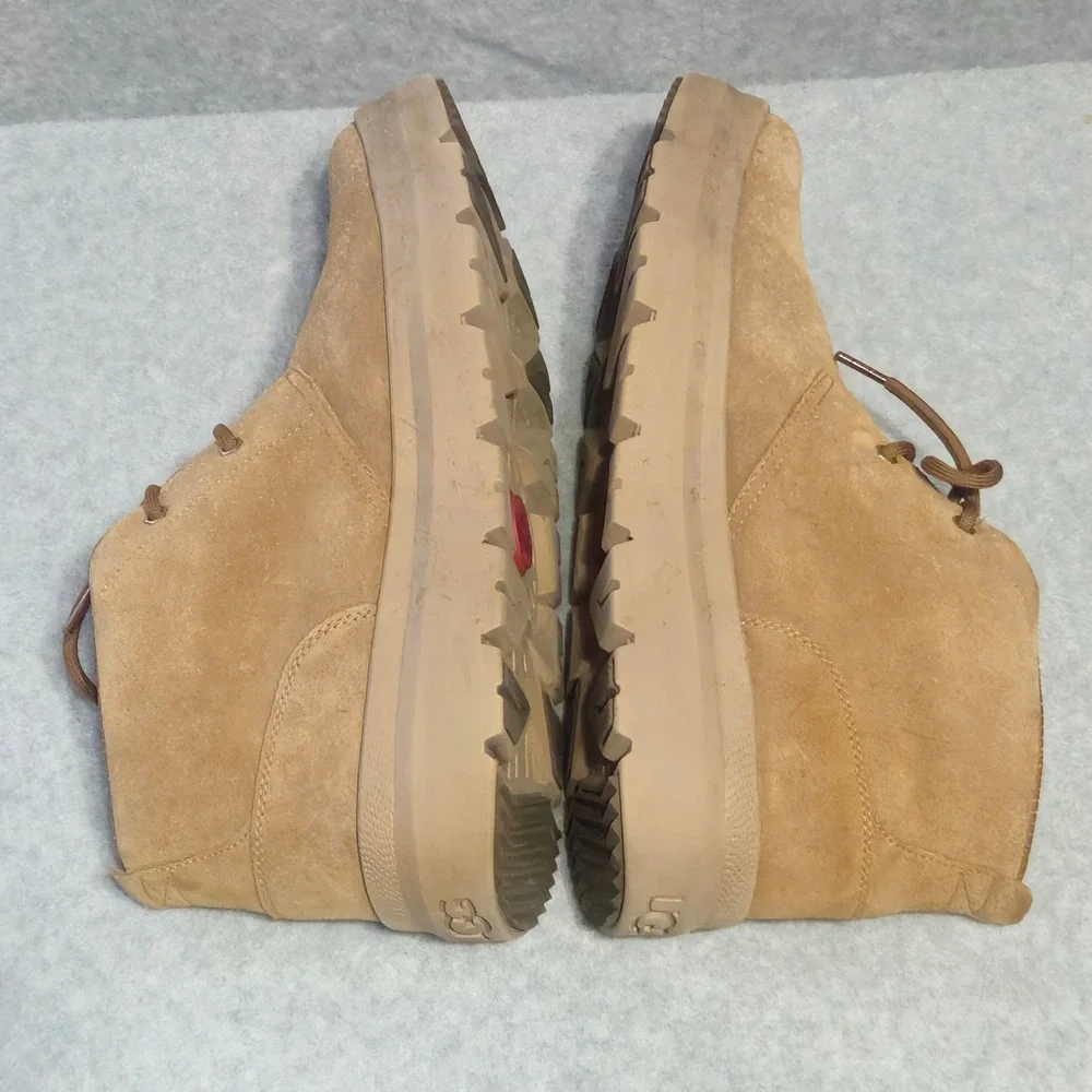 UGG Mens Burleigh Chukka Boots 13 Chestnut Suede Waterproof Hiking 1151773